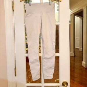LULULEMON MESH RUN TIGHTS LEGGINGS, SIZE 6, WHITE